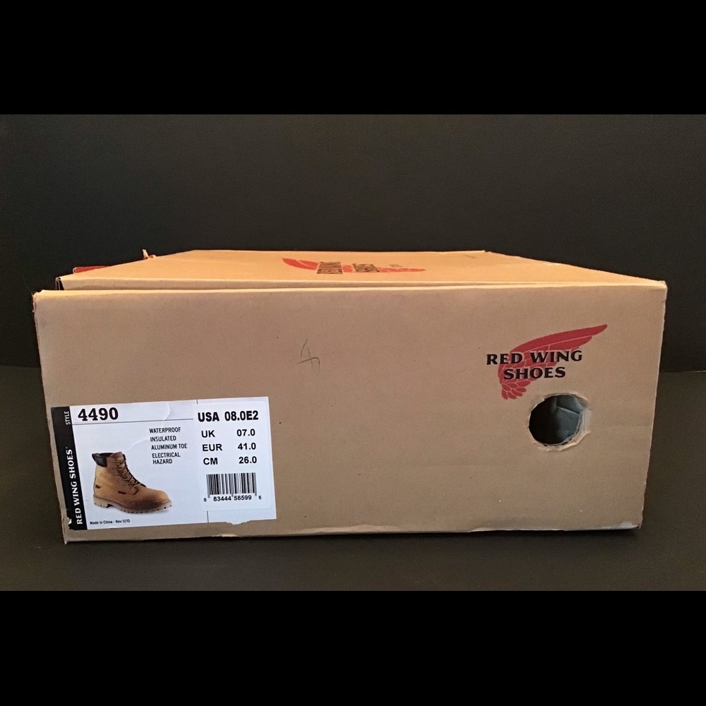 Red Wing 6" Lace Up Safety Toe Mens Work Boots